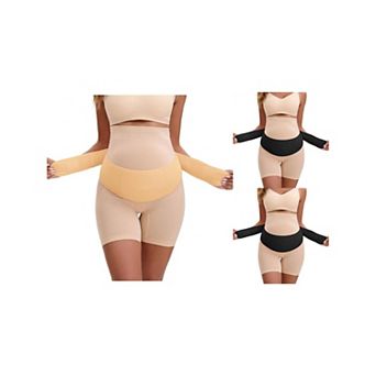 3 Packs Women's Maternity Belly Bands-Soft Breathable Pregnancy Belly Support Bands Adjustable Back