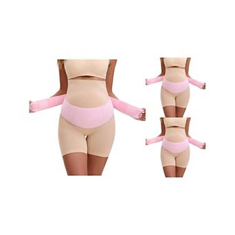 3 Packs Women's Maternity Belly Bands-Soft Breathable Pregnancy Belly Support Bands Adjustable Back
