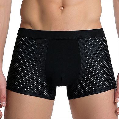 Men's 4-Pack Breathable Mesh Stretch Boxer Shorts