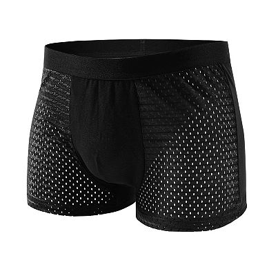 Men's 4-Pack Breathable Mesh Stretch Boxer Shorts