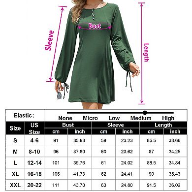 Fall Dress Long Sleeve Holiday Outfits Crew Neck Casual Winter Ribbed Knit Dresses Trendy