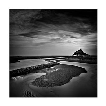 Trademark Fine Art Christopher Methot Le Mont Saint Michel Canvas Art - 18 x 18 in