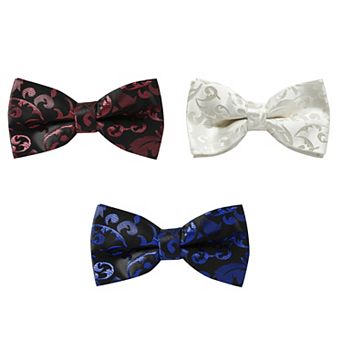 Men's Bespoke Pre-Tied Bow Tie - Solid Color Jacquard Unisex