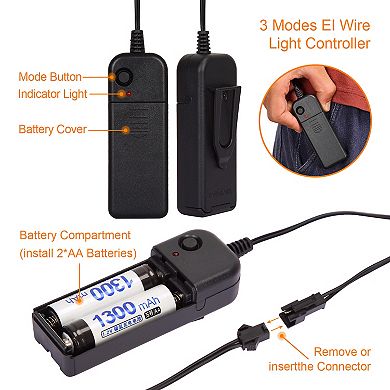 2PACK Halloween Led Mask Light Up Scary Mask Purge Mask