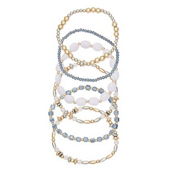 Emberly 6 pk Beaded Bracelet Set