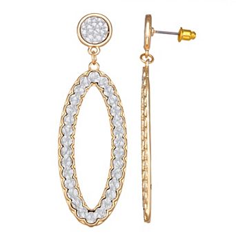 Emberly Gold Tone Teardrop Earrings