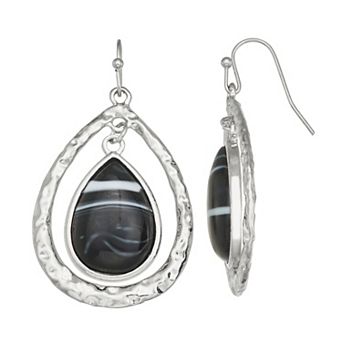 Emberly Gold Tone Teardrop Earrings