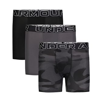 Boys 8-20 Under Armour 3 pk Performance Tech Print Boxer Briefs