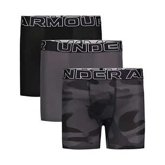 Boys 8-20 Under Armour 3 pk Performance Tech Print Boxer Briefs