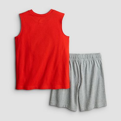 Boys 4-12 Jumping Beans® 2-Piece Muscle Tank Top & Shorts Set