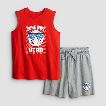 Boys 4-12 Jumping Beans® 2 pc Muscle Tank Top & Shorts Set