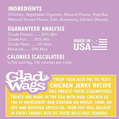 Disney's Glad Wags 16-oz. Chicken Jerky Recipe Dog Treats