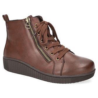 Easy Street Hollyann Women's Slip Resistant Ankle Boots with Zipper & Lace-Up Closure