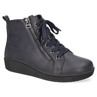 Easy Street Hollyann Women's Slip Resistant Ankle Boots with Zipper & Lace-Up Closure