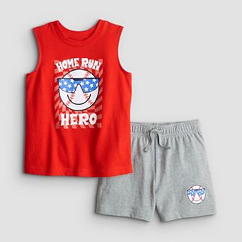 Baby & Toddler Boy Jumping Beans® Muscle Tank Top & Shorts Set