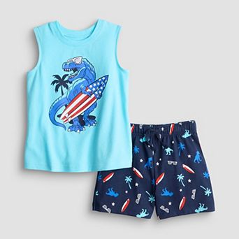 Baby & Toddler Boy Jumping Beans® Muscle Tank Top & Shorts Set