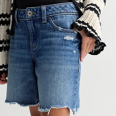 Girls 6-20 SO® Denim Baggy Bermuda Shorts in Regular & Plus Size