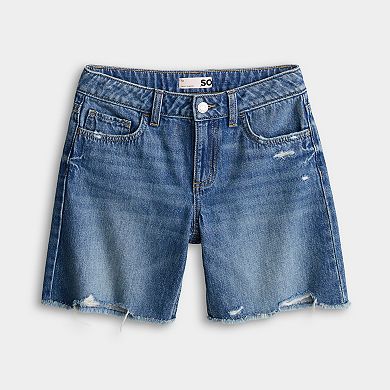 Girls 6-20 SO® Denim Baggy Bermuda Shorts in Regular & Plus Size