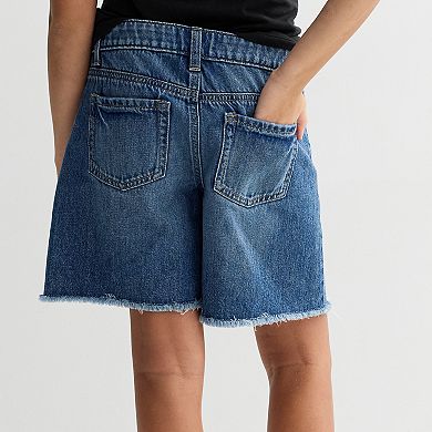 Girls 6-20 SO® Denim Baggy Bermuda Shorts in Regular & Plus Size