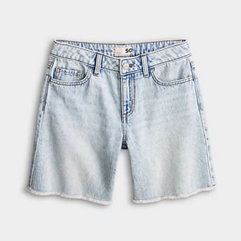Girls 6-20 SO® Denim Baggy Bermuda Shorts in Regular & Plus Size