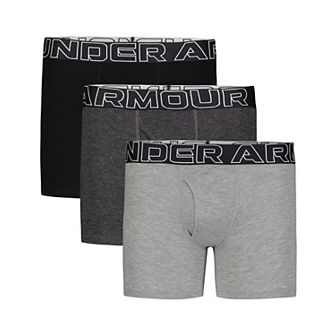 Boys 4-20 Under Armour 3 pk Performance Cotton Boxer Briefs