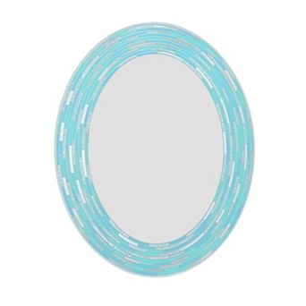 Head West Tile Framed Oval Wall Vanity Mirror