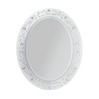 Head West Tile Framed Oval Wall Vanity Mirror
