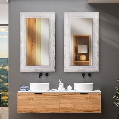 Head West Textured Frame Accent Wall Mirror