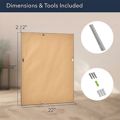 Head West Oil-Rubbed Framed Wall Mirror