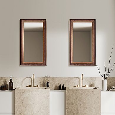 Head West Oil-Rubbed Framed Wall Mirror