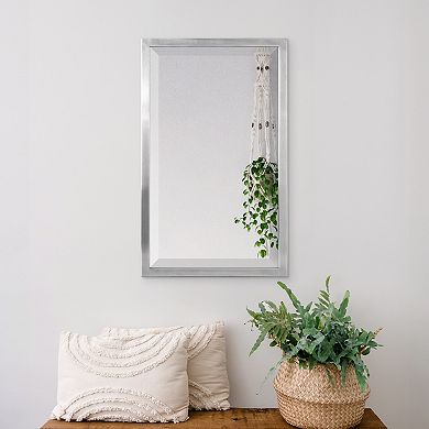 Head West Stainless Steel Framed Wall Mirror