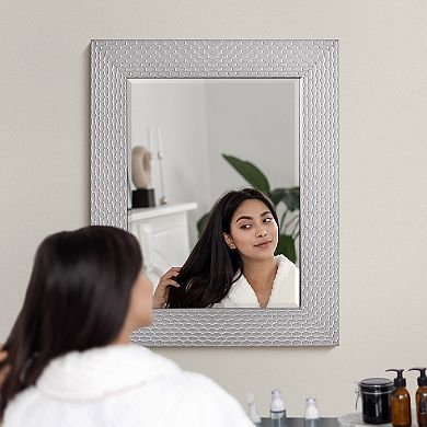 Head West Honeycomb Beveled Mirror