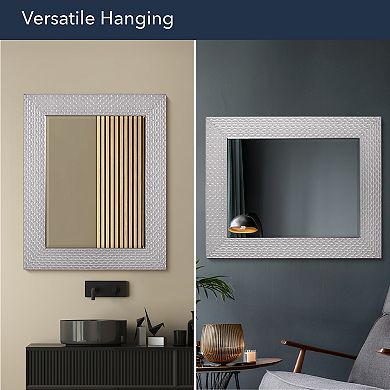 Head West Honeycomb Beveled Mirror