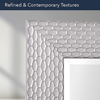 Head West Honeycomb Beveled Mirror