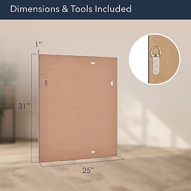 Head West Honeycomb Beveled Mirror