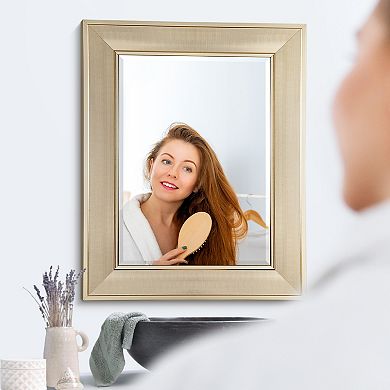 Head West Pave Textured Framed Vanity Mirror