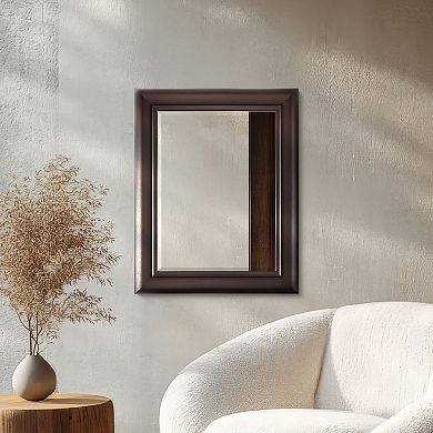 Head West Espresso Framed Wall Vanity Mirror