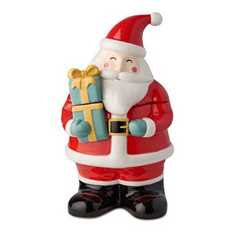Certified International Christmas Whimsy Santa 3-D Cookie Jar