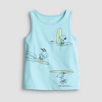 Baby & Toddler Boy Jumping Beans® Peanuts Snoopy Surf Graphic Tank Top