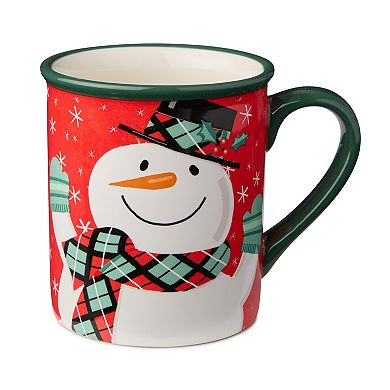 Certified International Christmas Whimsy Set of 4 Mugs 18 oz.