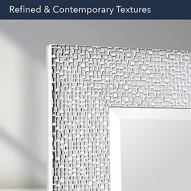 Head West Tile Textured Frame Vanity Accent Mirror