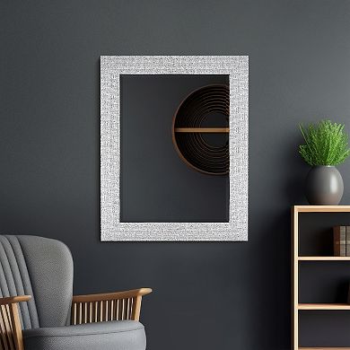 Head West Tile Textured Frame Vanity Accent Mirror