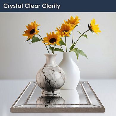 Head West Metro Beaded Glass Framed Vanity Mirror