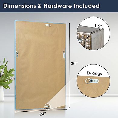 Head West Metro Beaded Glass Framed Vanity Mirror