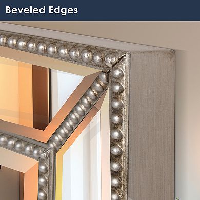 Head West Metro Beaded Glass Framed Vanity Mirror