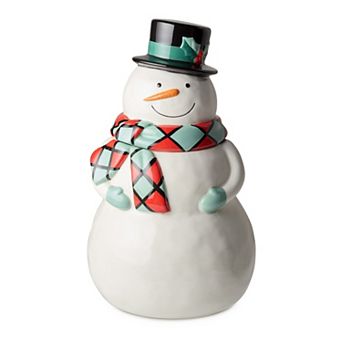 Certified International Christmas Whimsy Snowman 3-D Cookie Jar