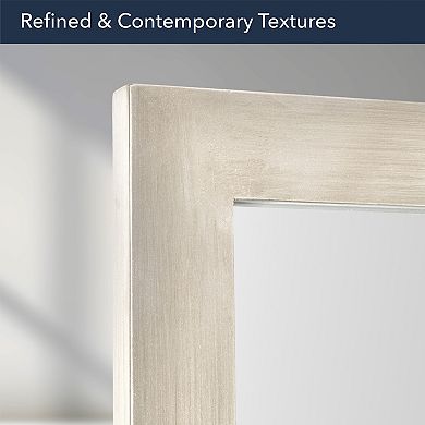 Head West Full Size Free Standing Easel Mirror with Refined Contemporary Textures