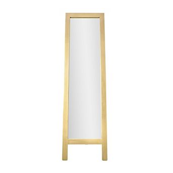 Head West Full Size Free Standing Easel Mirror with Refined Contemporary Textures