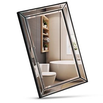 Head West Metro Beaded Glass Framed Vanity Mirror