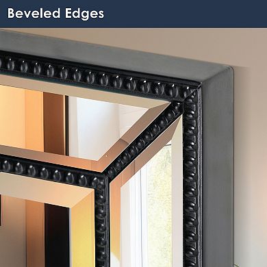 Head West Metro Beaded Glass Framed Vanity Mirror